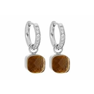 NEW QUDO women's firenze deluxe earrings in topaz
